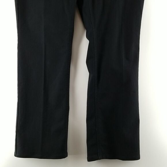 🎁5/$25 Northern Reflections Jeans Women's Size 12 Black Town Front Button Zip - Picture 3 of 10